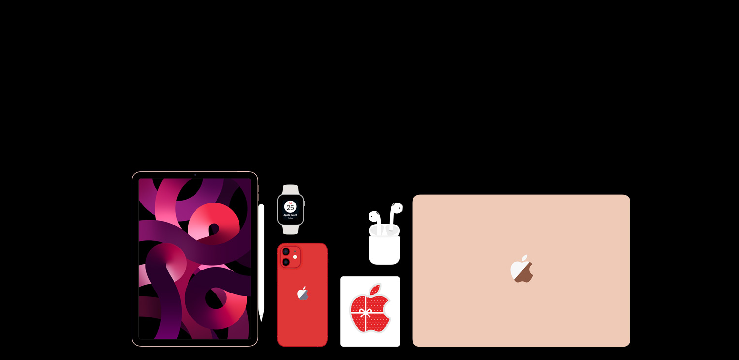 Shopping Event Image with apple products